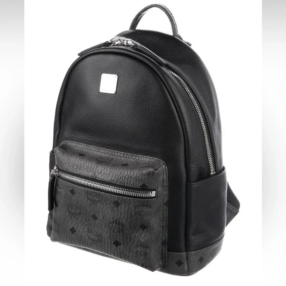 MCM Stark Visetos Top Handle Backpack Bookbag - Picture 2 of 16